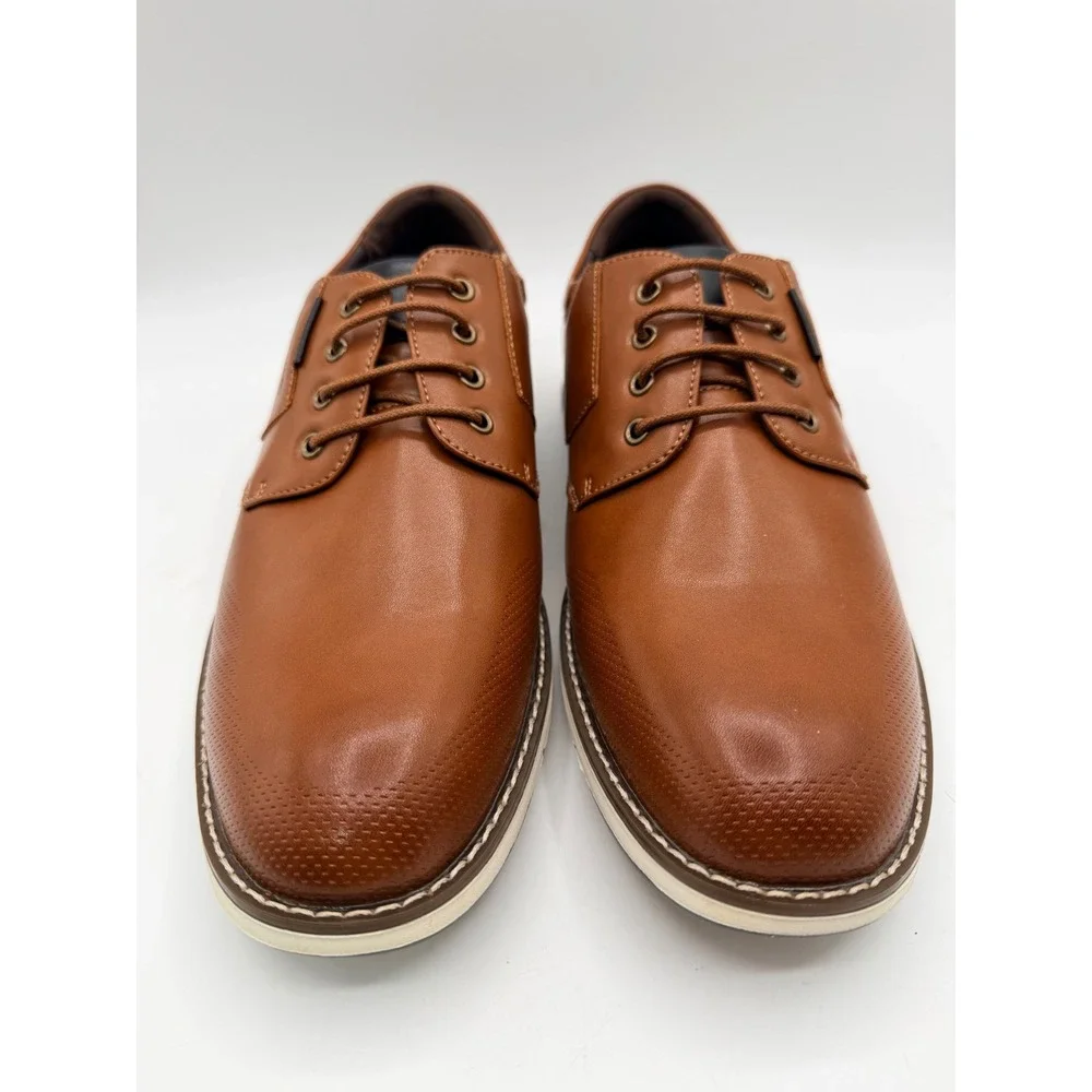 Bruno Marc Oxford Casual Dress Shoes Men's 10.5 Brown SBOX2336M Officewear New